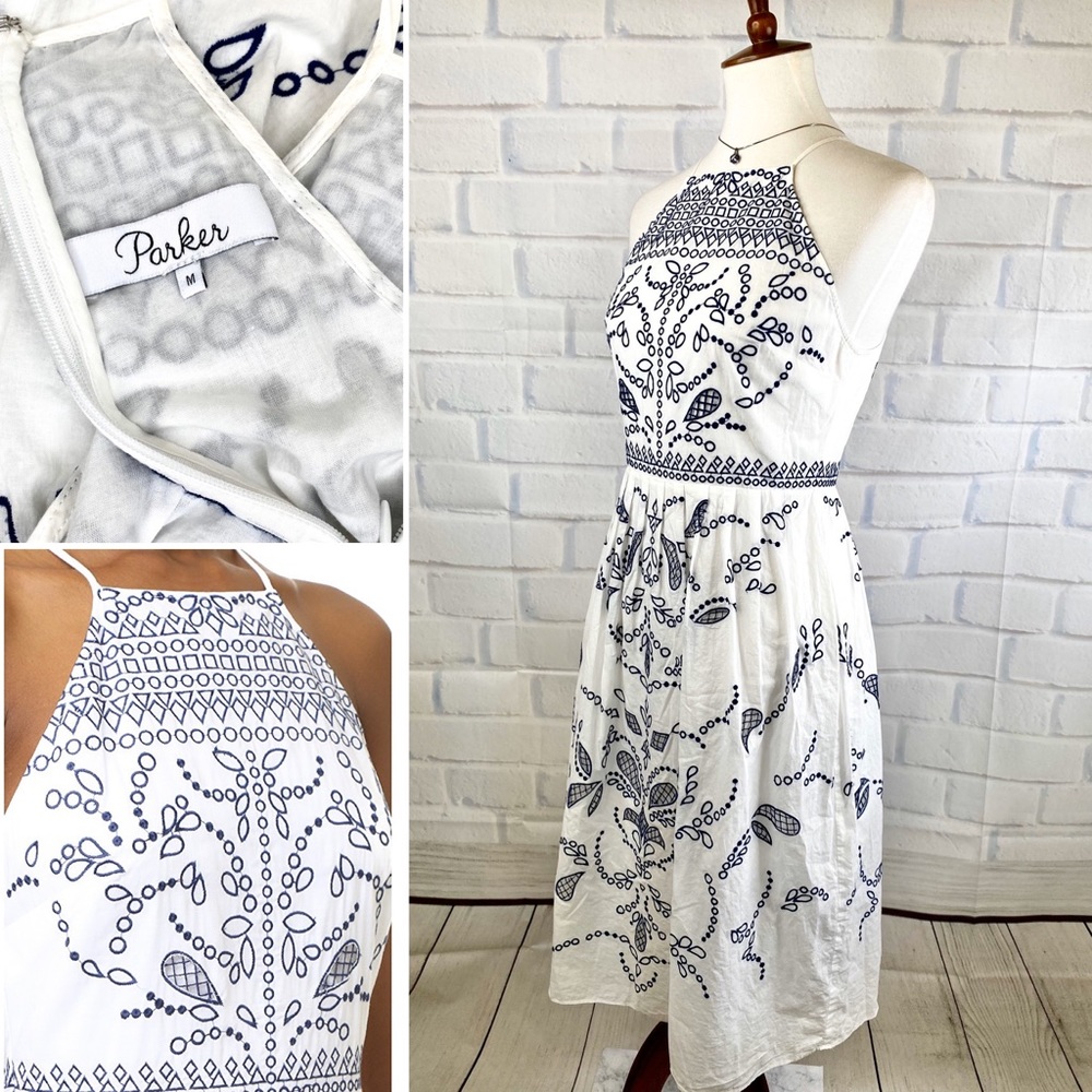 P A R K E R : “Alana” Eyelet Midi Cotton Dress - Picture 7 of 8